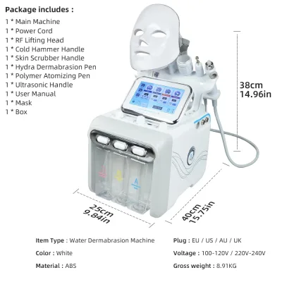 Appareil de soin du visage chaud et froid, 6 sondes – image 3