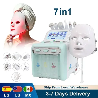 Appareil visage 7 en 1 oxygène et hydrodermabrasion