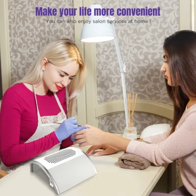 Aspirateur de poussière d'ongles 80 W, filtre lavable