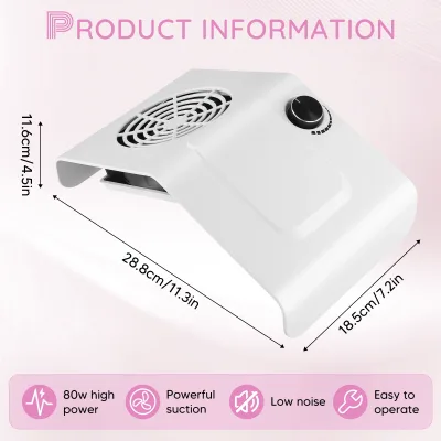 Aspirateur de poussière d'ongles portable – image 3