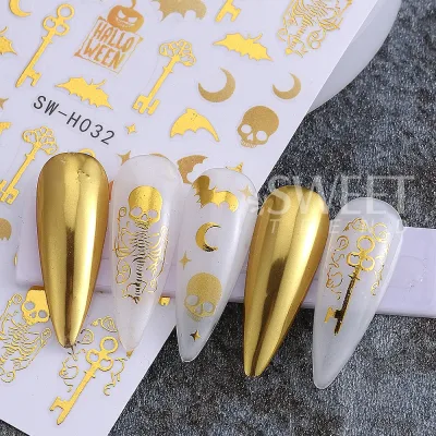 Autocollants pour ongles Halloween, lot de 3 – image 2