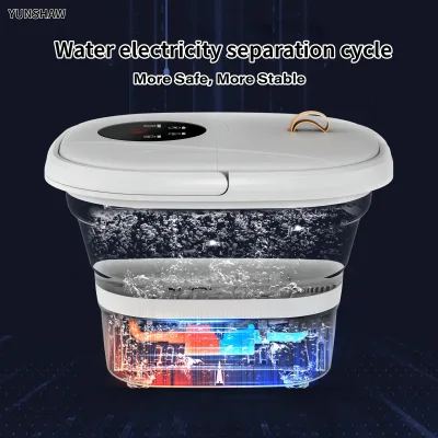 Bain de pieds pliable électrique à bulles chauffantes – image 3