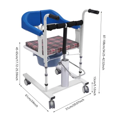 Fauteuil de transfert hydraulique à hauteur réglable – image 2