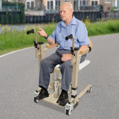 Fauteuil de transfert hydraulique jaune – image 2