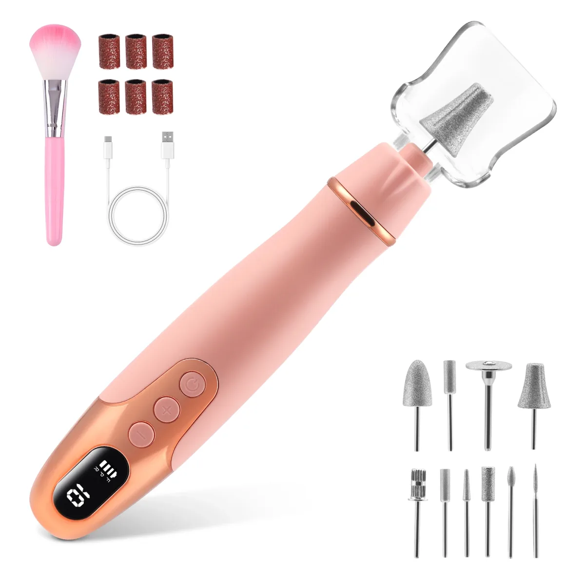 Lime à ongles électrique rechargeable 10 vitesses