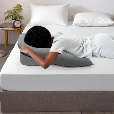 Oreiller face vers le bas gris, base amovible – image 3