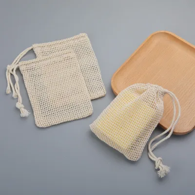 Pochette à savon en coton, lot de 3 pièces – image 2