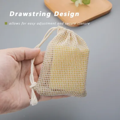 Pochette à savon en coton, lot de 3 pièces – image 3