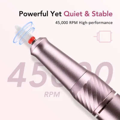 Ponceuse à ongles électrique rose, rechargeable – image 3