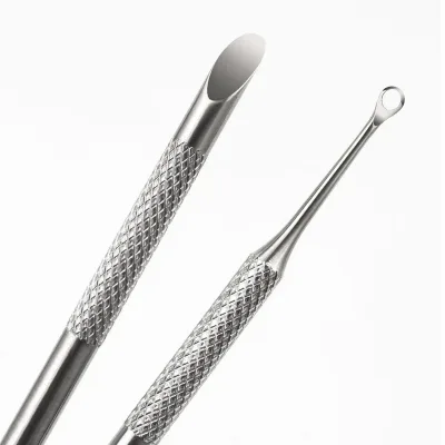 Repousse-cuticules double embout en acier inoxydable – image 2
