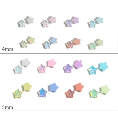 Strass étoiles 4 mm pour ongles, lot de 100 pièces – image 2